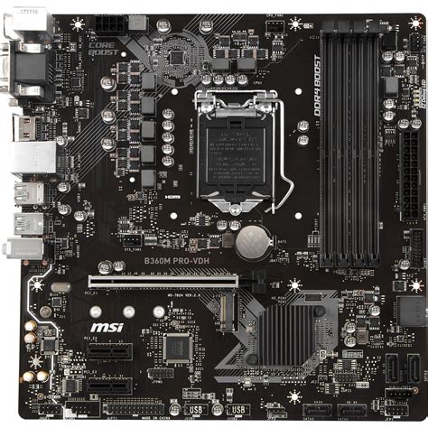 MSI B360M PRO-VDH Intel B360 So.1151 Dual Channel DDR4 mATX, Bulk ...
