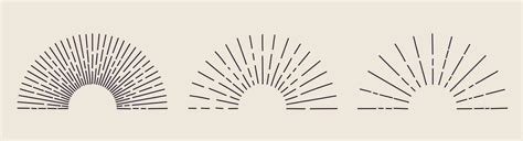 Hand Drawn Sunburst Vector Collection 25881836 Vector Art At Vecteezy