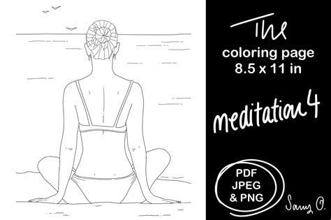 Sexy Woman Bikini Yoga Meditation Summer Graphic By Sany O Creative Fabrica