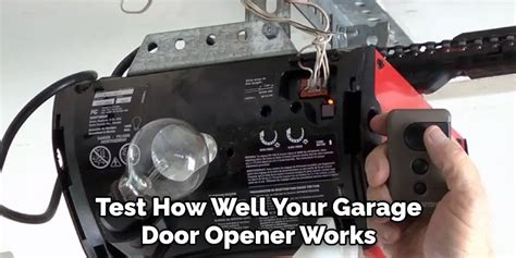 how to adjust a garage door opener chain