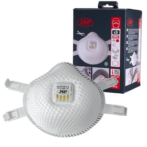 JSP Flexinet Mask FFP3V Face Mask - 832 - 99% Minimum Filtering - 5pk