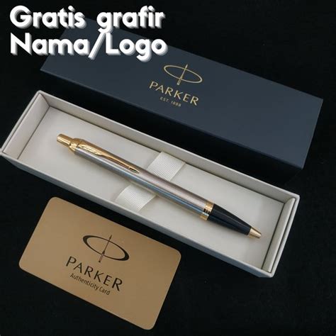 Jual Original Pulpen Mewah Parker Exclusive Gratis Grafir Nama Logo Di