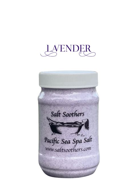 Lavender Essential Oil Pacific Sea Spa Salt Salt Soothers