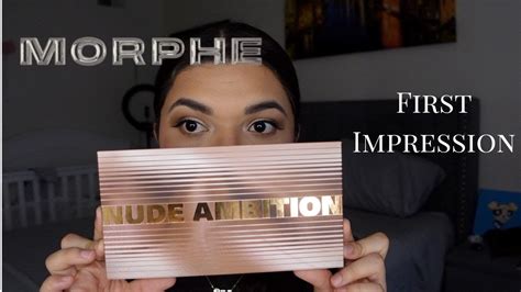 Morphe Nude Ambition Artistry Palette First Impression YouTube