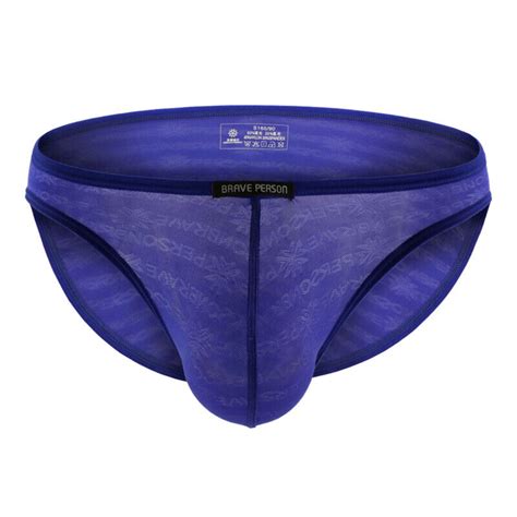 Pack Men Bikini Jacquard Soft Slip Fabric Black Sexy Lace Transparent Underwear EBay