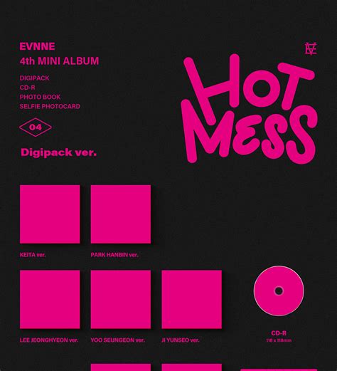 DIGIPACK Ver EVNNE HOT MESS 4th Mini Album 11th Feb 2025