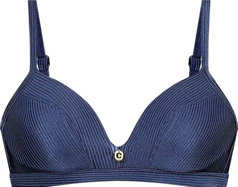Ten Cate Beach Bikini Top Triangle Padded Wired Blauw Bol