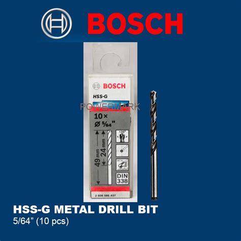 Bosch 2608585437 Hss G Metal Drill Bit 5 64 10 Pcs Shopee Philippines