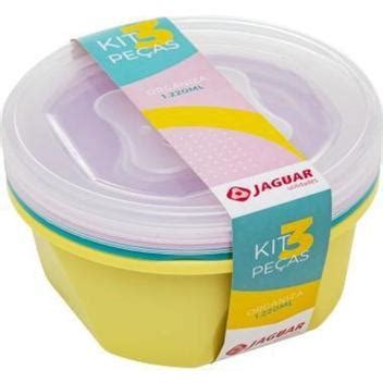 Kit Pote 3 Pcs Organiza 1 2l Red Nude Jaguar Pote Magazine Luiza