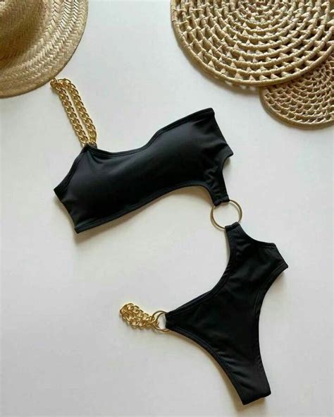 Stitch Detail Cut Out Bikini Swimsuit Artofit