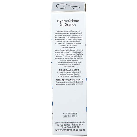 Embryolisse Hydra Cr Me L Orange Ml Redcare Pharmacie