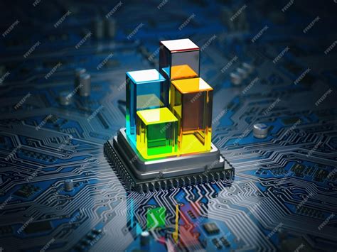 premium photo cpu processor  graph  diagram   circuit