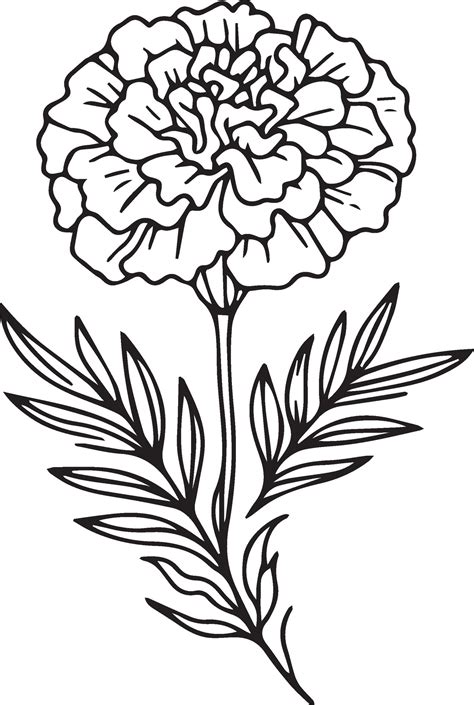 marigold flower tattoo