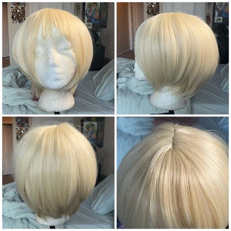 Short Blonde Wig Never Used Cosplay Cosplaywig Depop