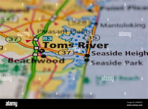 Toms River On A Map Hi Res Stock Photography And Images Alamy