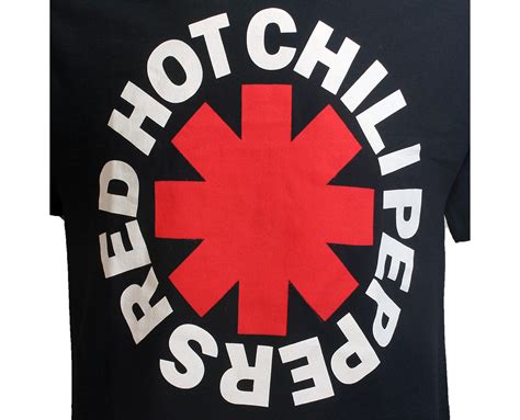 Red Hot Chili Peppers Classic Asterisk T Shirt Zwart