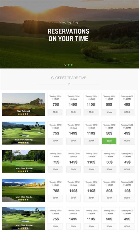 Online Booking System for Golf Courses - HQSoftware
