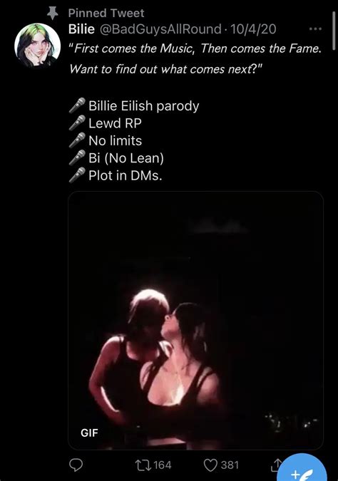 NOOOOOOOOOOOOOOOOOO OH MY FUCK BILLIE EILISH IS A REAL PERSON DONT CREATE LEWD RP ACCOUNTS OF