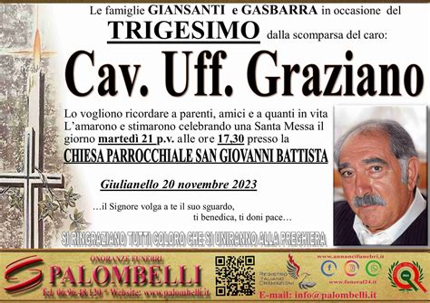 Funerali e annunci funebri a Cori | Graziano Giansanti - Funer24
