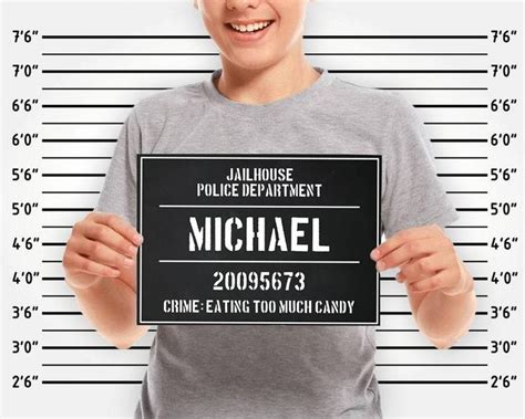 Printable Mugshot Sign Board Template Etsy Mug Shots Sign