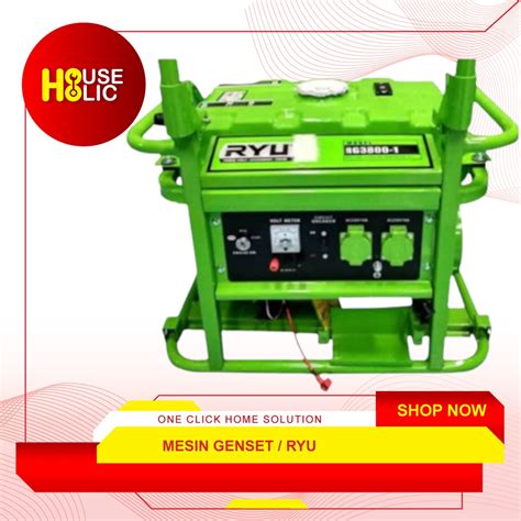 Jual Ryu Mesin Genset Ginset Watt Rg Gasoline Generator