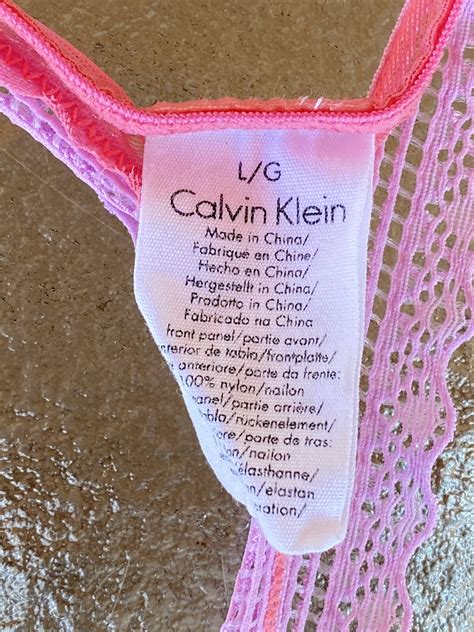 Calvin Klein Lace L Bikini Thong String Panty Briefs Gem