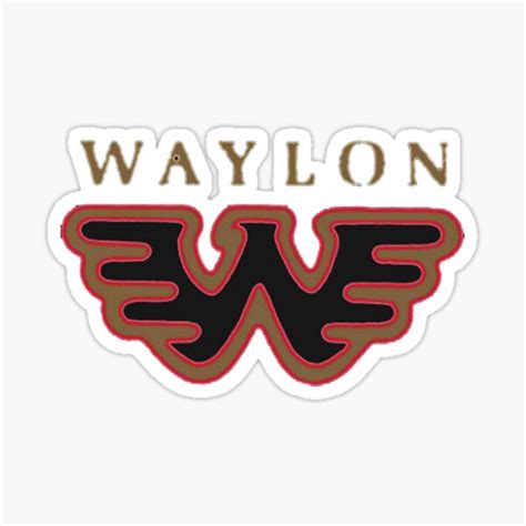 Waylon Jennings Sticker For Sale By Byrosalinda Redbubble