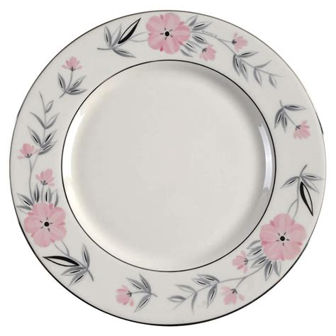 Priscilla Platinum Trim Dinner Plate By Castleton Usa