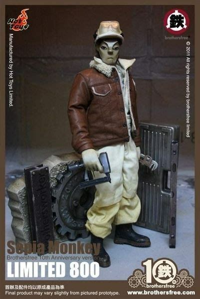 Hot Toys Brothersworker Monkey Sepia Version Hottoys