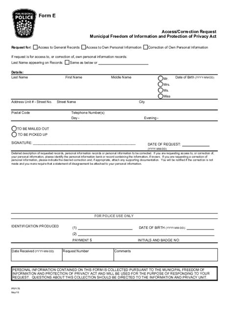 Fillable Online Foi Request Form Northumberland County Fax Email