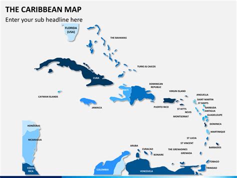 The Caribbean Map for PowerPoint and Google Slides - PPT Slides