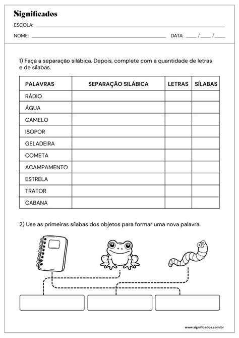 Separação Em Sílabas