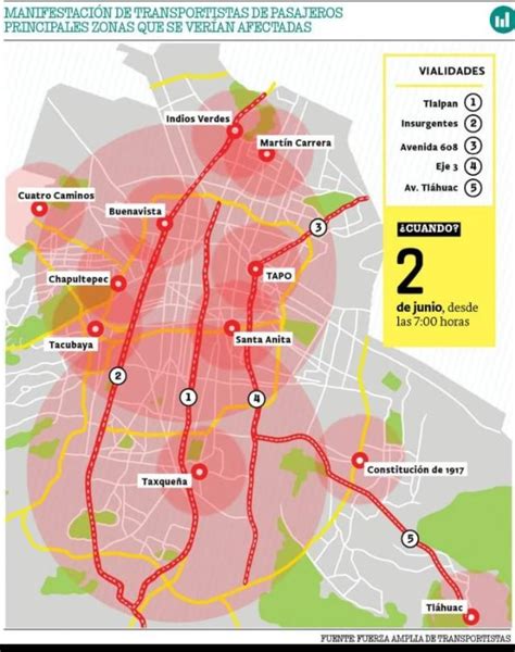 Bloqueo De Transportistas En Cdmx Estas Son Las Vialidades Que Cerrarán Este 2 De Junio