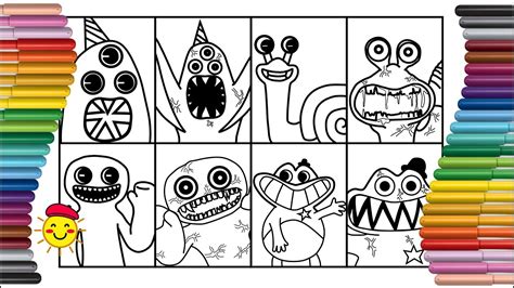 Garten Of Banban Chapter Jumpscare Coloring Pages Youtube