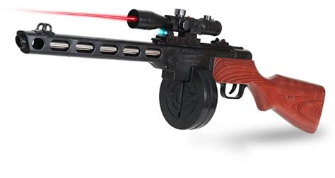 Пистолет-пулемет пластмассовый ППШ 70см 696A с лазером - купить с ...