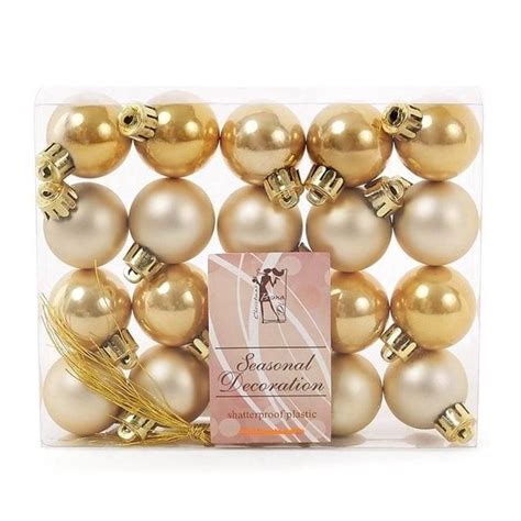 Набор пластиковых новогодних шаров 20 шт. D-3 см (11615) – фото, отзывы ...