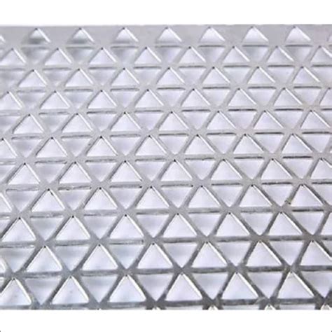triangle hole ss perforated sheet stainless steel   mm