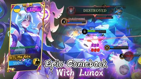 Epic Comeback With Lunoxlunox Dawn Revelation Gameplay Best Build