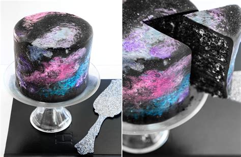 Amazing Black Velvet Nebula Cake Fubiz Media