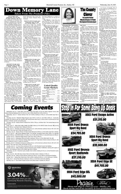 Mountrail County Promoter Online Edition