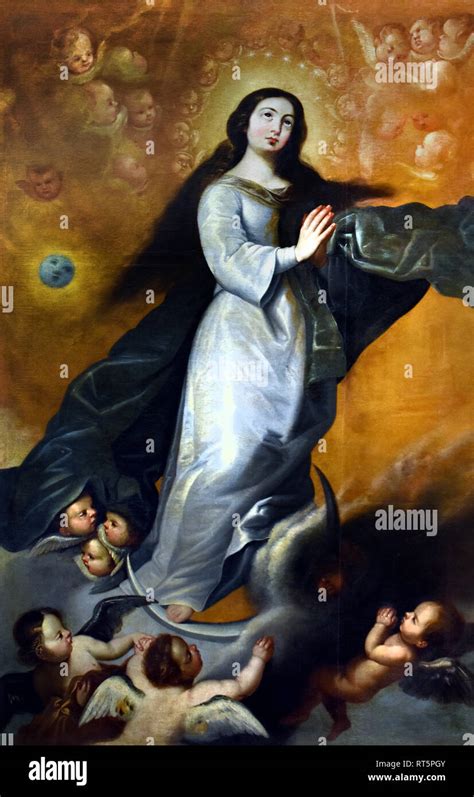 The Immaculate Conception 17th Century Unknown Malaga Artist Spain