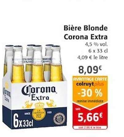Promo Bi Re Blonde Corona Extra Chez Colruyt Icatalogue Fr