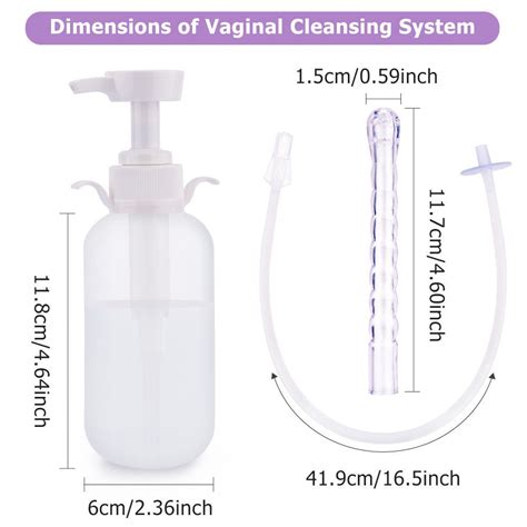 Ml Durable Vaginal Wash Bottle Cleanser Anal Enema Douche Manual Press Pump Ebay