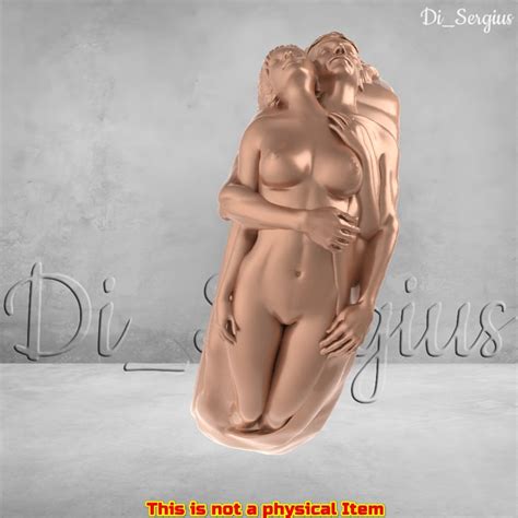 STL D Model Jewelry CAD File For Naked Girl And Boy Ring Jewelry File For D Printing D