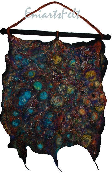 Felt Textured Wall Hanging Unique Felt Wall Art Abstract | Etsy | Fiber ...