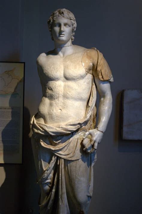 Alexander the Great (356-323 BC). Marble statue from Magnesia ad ...