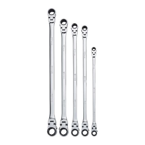 Sae Combination Ratcheting Wrench Set 7 Pc