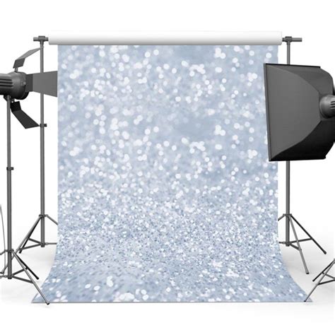 5x7ft Backdrop Silver Glitter Sparkle Spots Bokeh Photography Backdrop