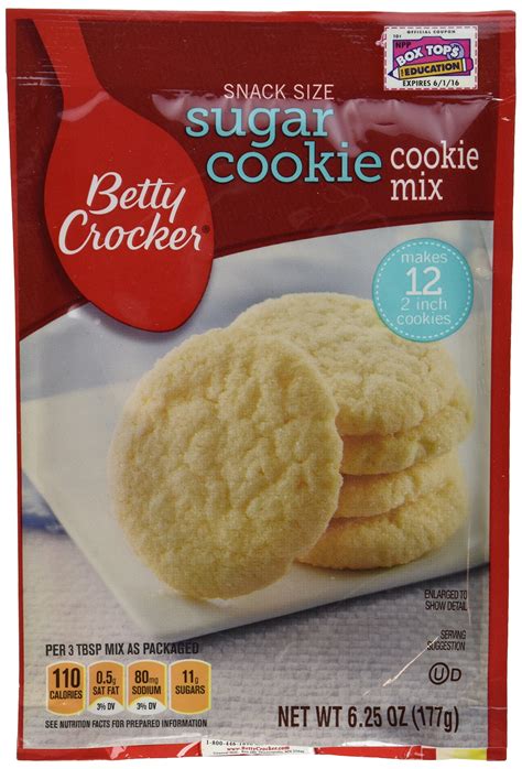 Delicious Betty Crocker Snack Size Sugar Cookie Mix Irresistible 3