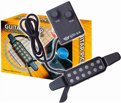 GH QH-6A звукосниматель (пьезодатчик) для акустической гитары ...